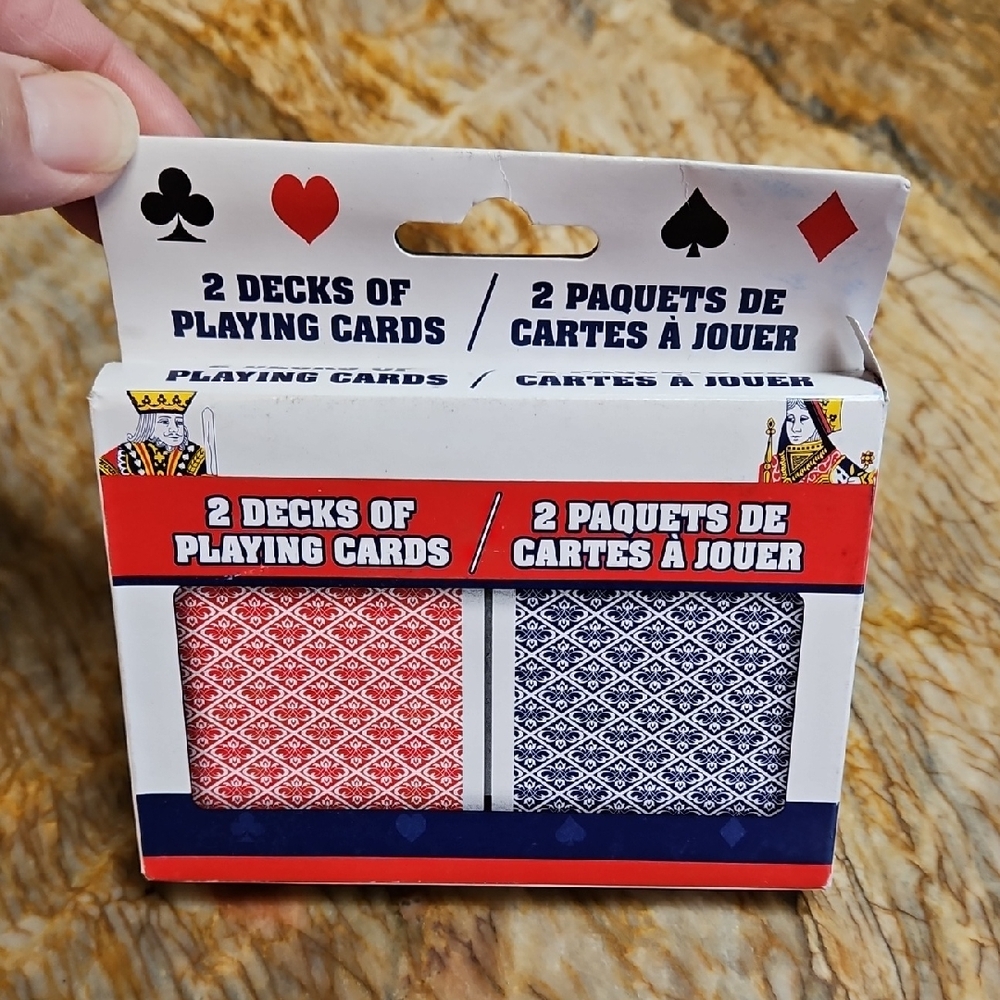 Red and Blue Playing Cards Set NEW
